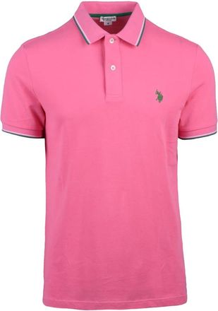 U.S.Polo Association Hombre, Camisetas, Rosa, Talla: M