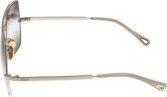 Chlo&eacute; Womens Ch0278s Sunglasses Gold Metal