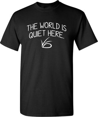 UGP Campus Apparel The World is Quiet Here - Unlucky Silence VFD TV Show T Shirt, Black, XXL