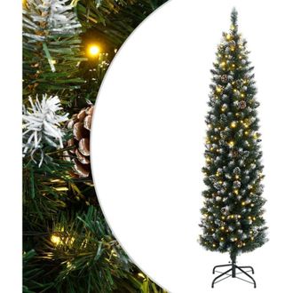 vidaXL &Aacute;rbol De Navidad Artificial Estrecho Con 300 Leds 180 Cm Vidaxl