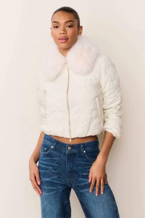 LoveShackFancy Sandria Jacket In Cream