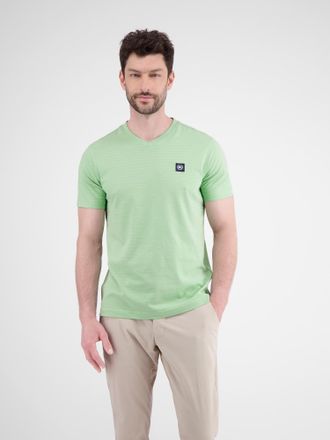 Lerros T-Shirt LERROS Herren T-Shirt mit V-Ausschnitt, Herren, Gr. XXL, light peppermint, 100% Baumwolle, V-Ausschnitt, Shirts T-Shirt