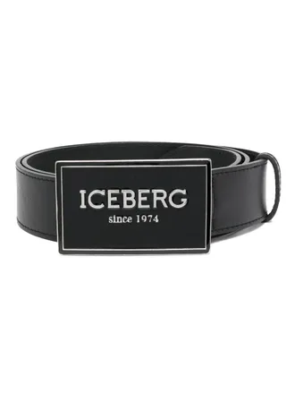 Iceberg Cintura con logo - Nero