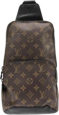 Louis Vuitton Pre-owned Vintage Canvas Shoulder Bag - Heren - Vintage Schoudertas - Bruin - ONE Size - Vintage
