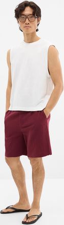 Le 31 Mens Crinkled cotton short Inseam: 8.5