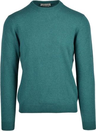 Wool & Co Truien & Vesten, Heren, Groen, L, Wol, Pullover met ronde hals