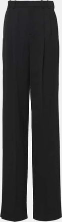 Saint Laurent High-rise wool wide-leg pants