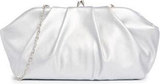 BCBGeneration Pleated Frame Clutch in Stone at Nordstrom Rack