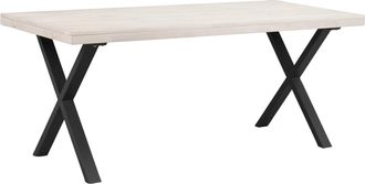 Rowico Massivholztisch Brooklyn X Eiche Weiss