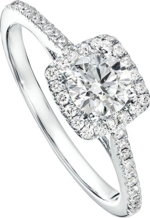 Created Brilliance Cynthia White Gold Medium Lab Grown Diamond Ring