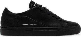 Crime London Amuse Sneaker - Heren - Sneakers - Zwart - 46 EU - Leer - Schoenen