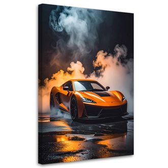 Feeby Impresi&oacute;n De Imagen, Coche Deportivo Naranja, 80x120