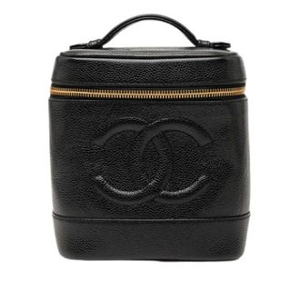Chanel Pre-owned Handbags, female, Black, Size: ONE SIZE Pre-owned Vintage Vanity Bag