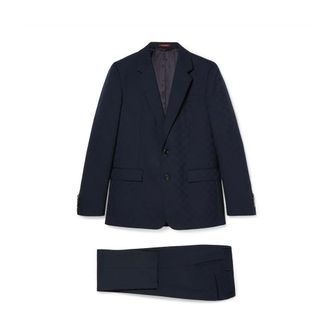 Gucci Single Breasted Suits, male, Blue, Size: L Abito