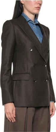 Tagliatore J-Parigi Double-Breasted Blazer - Jackets - Mujer - Marr&oacute;n - L
