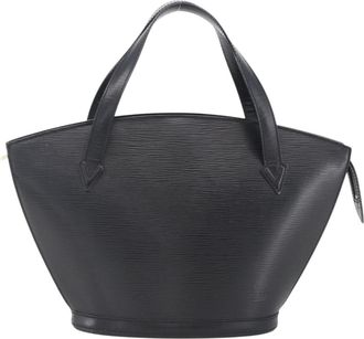 Louis Vuitton Saint Jacques Nm Handbag Epi Leather Black Leather Handbag (Pre-Owned)