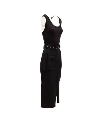 Alexander McQueen Acetate and Silk Dress - Black