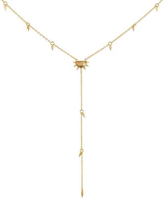 Satya Jewelry Light of Day Gold Lariat Necklace