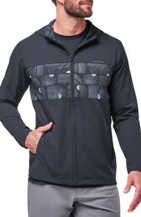 Travis Mathew Tech Full Zip Hoodie in Black at Nordstrom Rack, Size Xxx-Large
