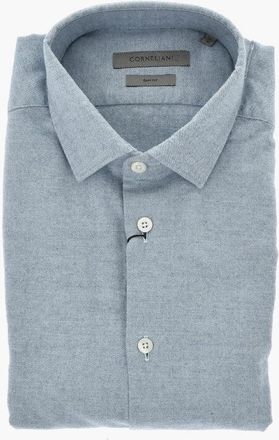 Corneliani Cotton and Cashmere Shirt with Italian Collar size 42