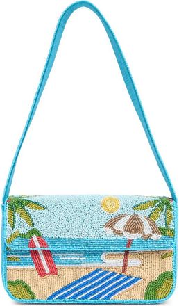 Collection XIIX Tropical Vacation Beaded Shoulder Bag in Teal Multi at Nordstrom Rack