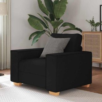 vidaXL Sill&oacute;n De Tela Negra De 60 Cm Vidaxl