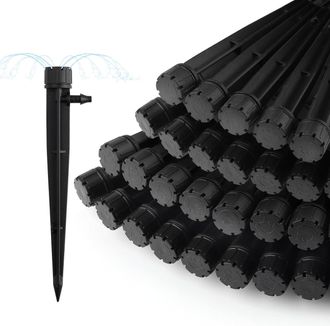 OEM 100 Aspersores De Riego Por Goteo, Microaspersores Ajustables 360&deg;, Chorro De Agua Redondo, Distribuidor De Agua, Compatible Con Mangueras De Riego De