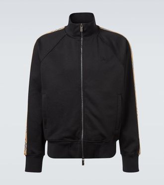 Burberry Burberry Check cotton-blend jersey track jacket