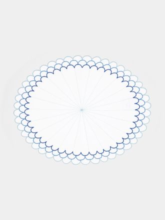 Los Encajeros Escamas Embroidered Linen Placemats (Set of 4)