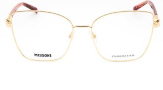 Missoni MIS0181 Cat-Eye Metal Frame Eyeglasses - Rose Gold