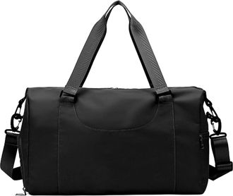 Generic Travel Duffle Bag,Overnight Bag Workout Gym Bags Fashion Water Resistant Personals Item Shoulder Bags Gifts, Black