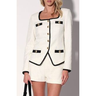 Walter Baker Jacey Tweed Jacket in Hepburn Tweed at Nordstrom Rack, Size X-Small