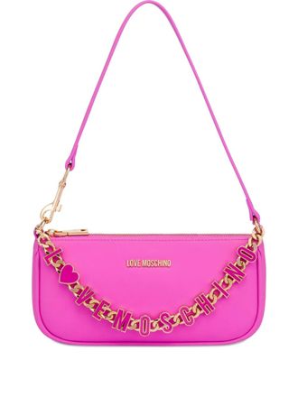 Love Moschino chain strap shoulder bag - Pink