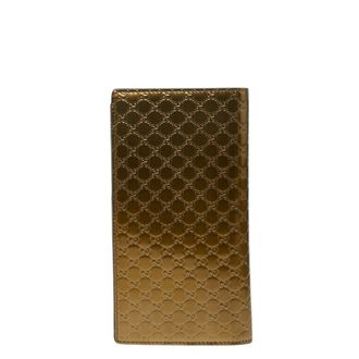 Gucci Green Patent Leather Long Wallet (Bi-Fold) (Pre-Owned)
