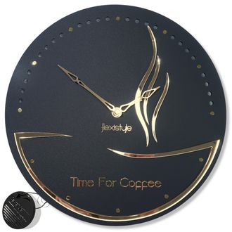 OEM Reloj De Cocina Redondo Y Silencioso 3d Golden Cup