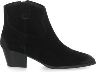 Ash Fame Ankle Boot - Dames - Cowboylaarzen - Zwart - 41 EU - Leer - Schoenen