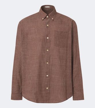 The Row Pompeo checked cotton flannel shirt