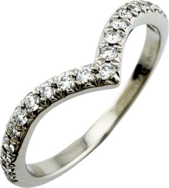 Tiffany & Co. Silver Platinum 950 Band Ring (Pre-Owned)