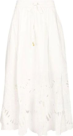 Zimmermann Mujer, Faldas, Blanco, Talla: S