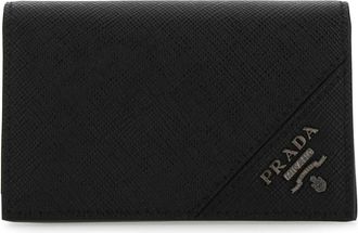 Prada Black Leather Card Holder