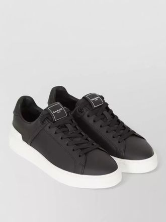 Balmain court low top sneaker rubber sole