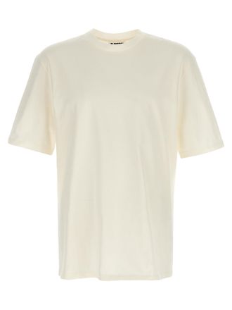 Jil Sander White Cotton Long Sleeve Mens T-Shirt