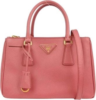 Prada Pre-owned Handbags, female, Pink, Size: ONE SIZE Pre-owned Vintage Leather Handbag