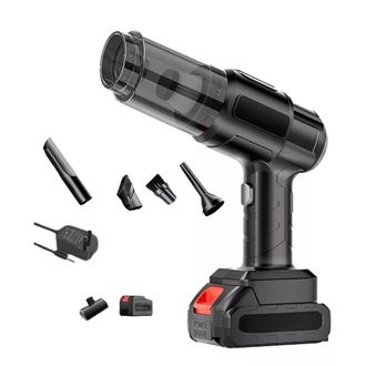 Trade Shop Trade Shop - Aspirapolvere Aspirabriciole Portatile Senza Fili Doppia Batteria 24v 07640