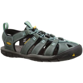 Keen Clearwater CNX Leather Womens Slingbacks Sandals - Mineral Blue Yellow - Size:UK 4.5