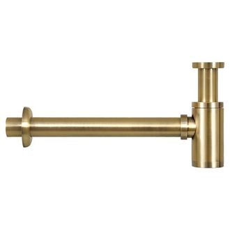 Differnz Mix design sifon 5/4 met muurbuis en rozet goud mat