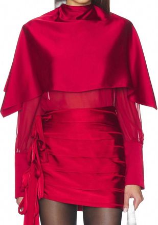 Et Ochs Aurelia Top In Lipstick Red