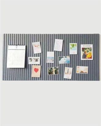 OEM Tablero Decorativo De Fieltro, 60 X 40 Cm, Gris Claro, 0,9 Cm De Grosor, Tablero De Exhibici&oacute;n Plegable Con Cinta Adhesiva Para Fotos, Hogares