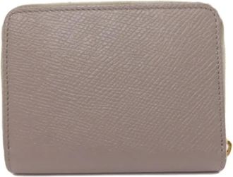 Celine Pre-owned Wallets, female, Gray, Size: ONE SIZE Pre-owned Leather Wallet