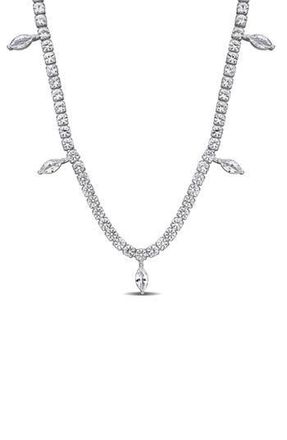 Delmar Lab Created White Sapphire Necklace in Silver at Nordstrom Rack
